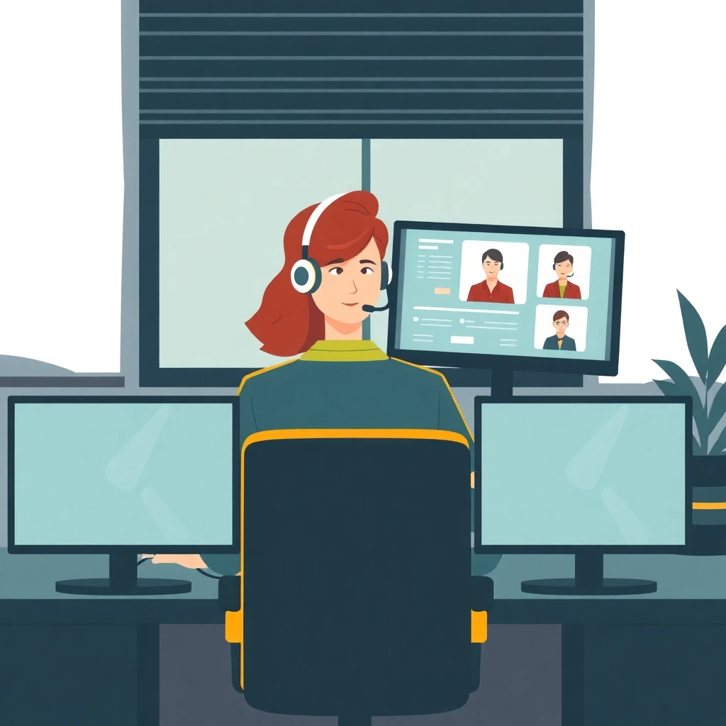 Remote customer service setup