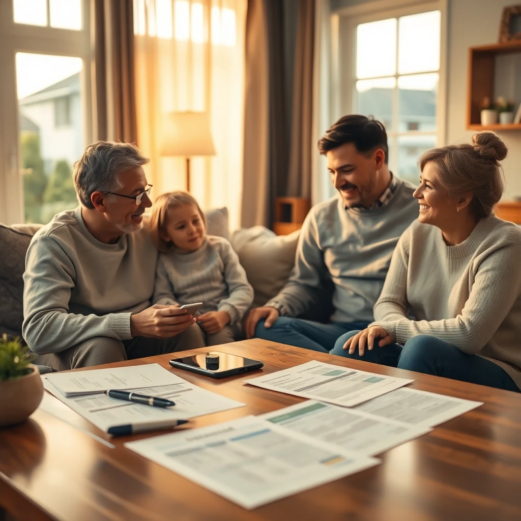 Insurance documents in a cozy setting