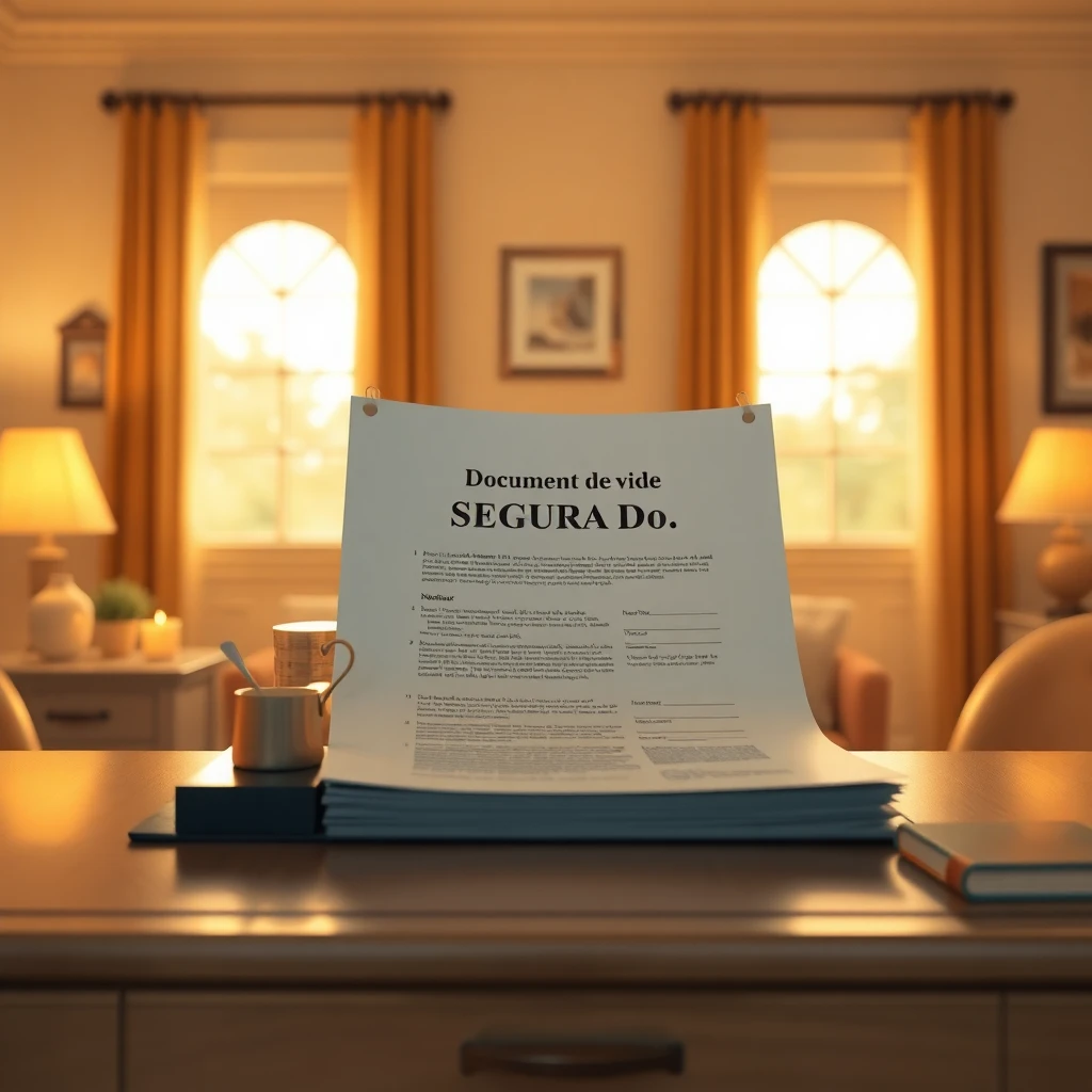 Documento de seguro de vida premium