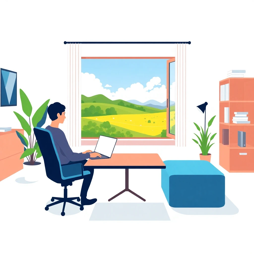 Home office with a view
