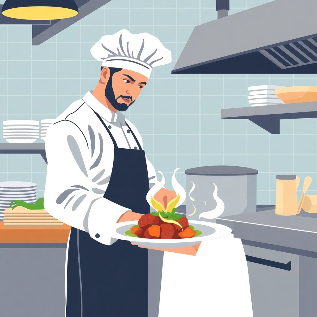 Professional kitchen activity